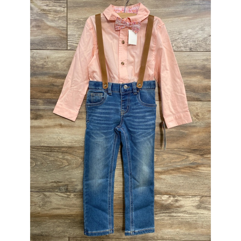 NEW Cat & Jack 4pc Suspender Set Pink sz 5T