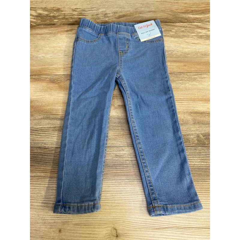 NEW Cat & Jack Pull-On Skinny Jeans Blue sz 2T