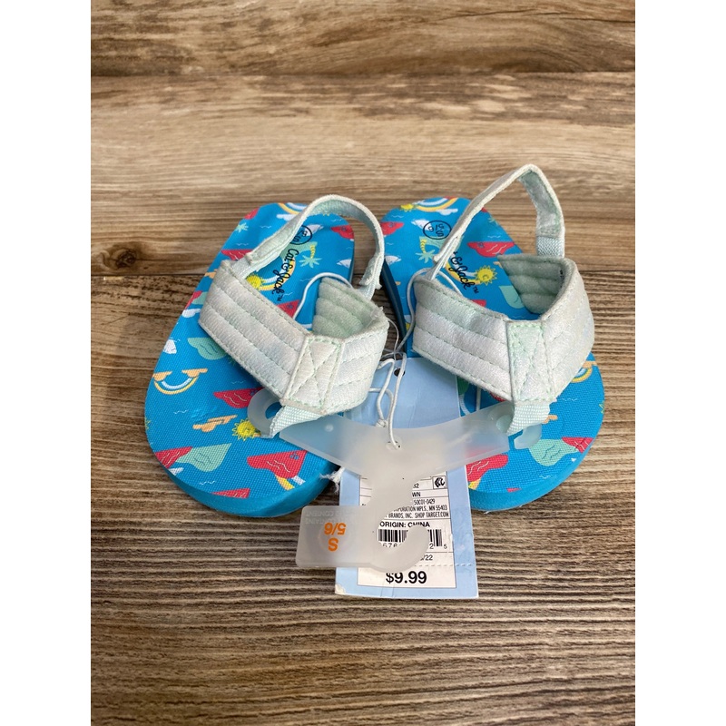 NEW Cat & Jack Shawn Sandals Blue Sz 5c/6c