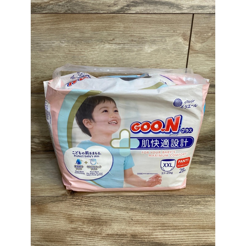 NEW Elleair Goo.N PLUS Baby Pull Ups Diapers Pants 28Ct. 28-55lbs