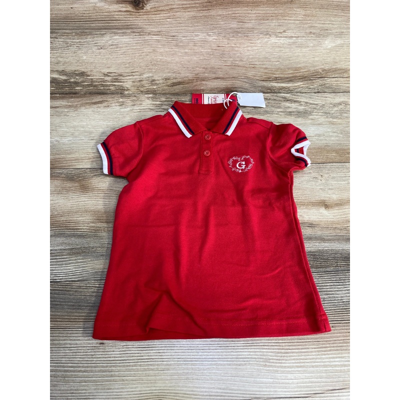 NEW Grizzly Polo Shirt Red sz 2T
