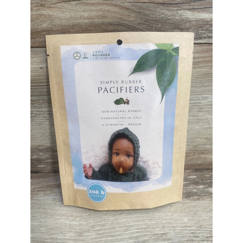 NEW Zo b Organic Simply Rubber Pacifier 12m+