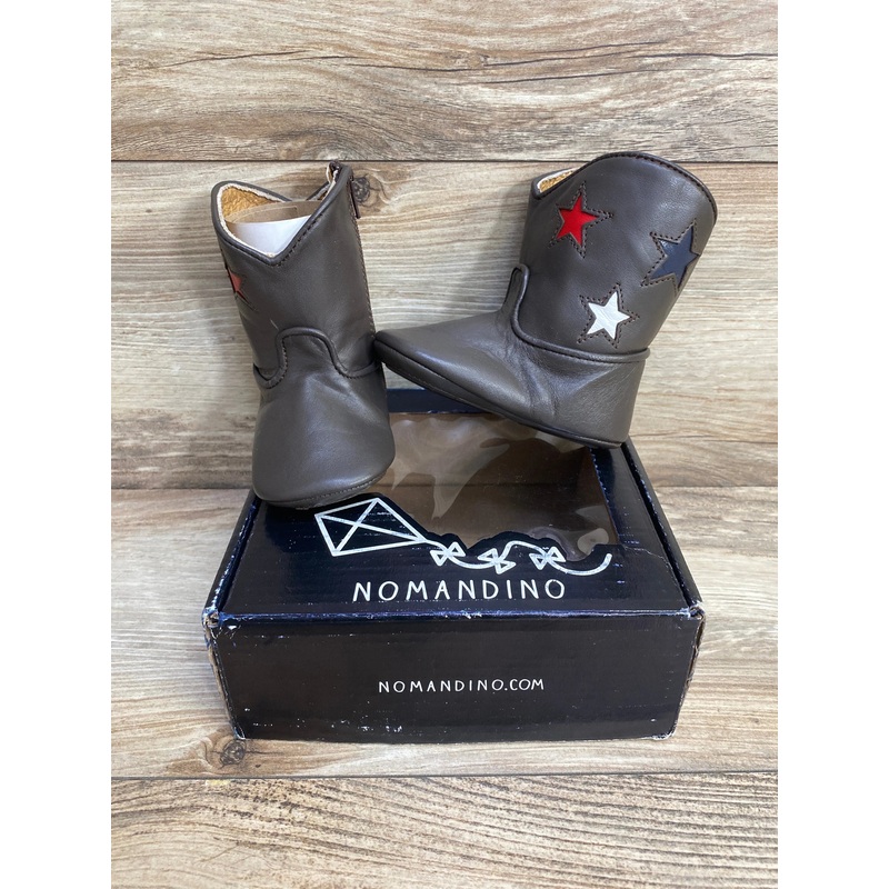 Nomandino Spark Chocolate Boots sz 2, 6-9m
