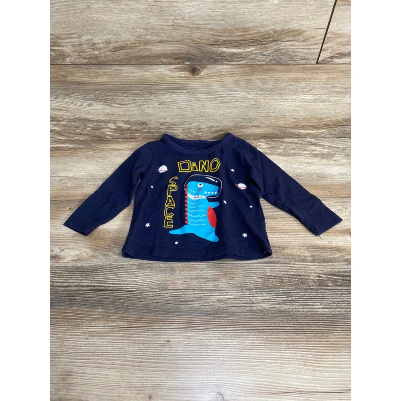 Space Dino Shirt Navy sz 2T