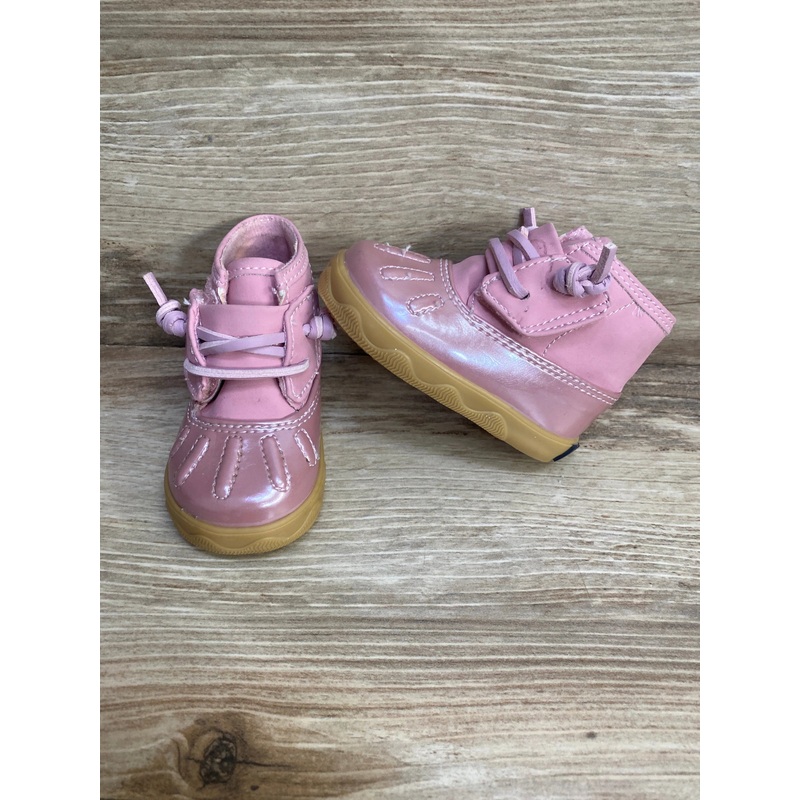 Sperry Baby Girls Ice Storm Duck Boots Pink Sz 1c
