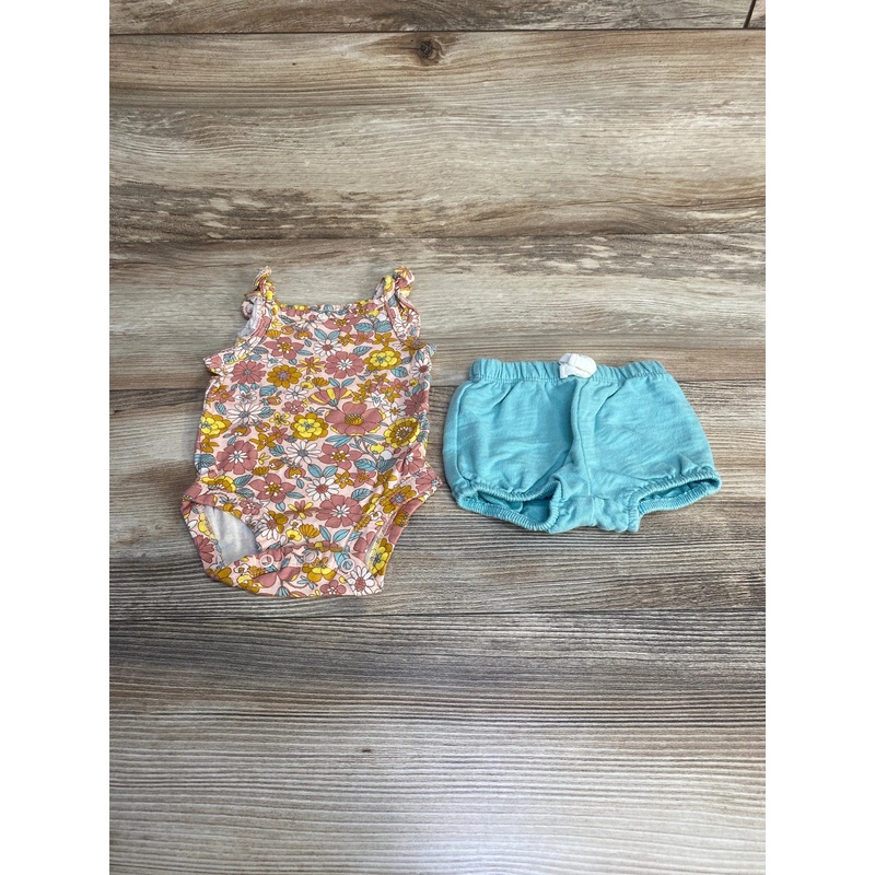 Carter’s 2pc Floral Bodysuit & Shorts Pink sz Newborn Pink Newborn