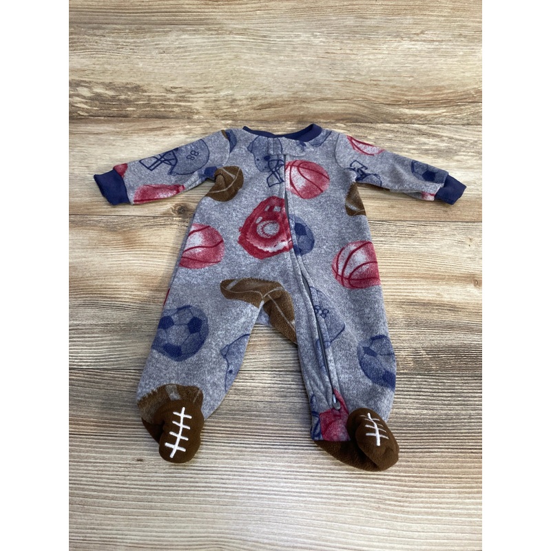 Carter’s Sports Balls Blanket Sleeper Gray sz Newborn Grey Newborn