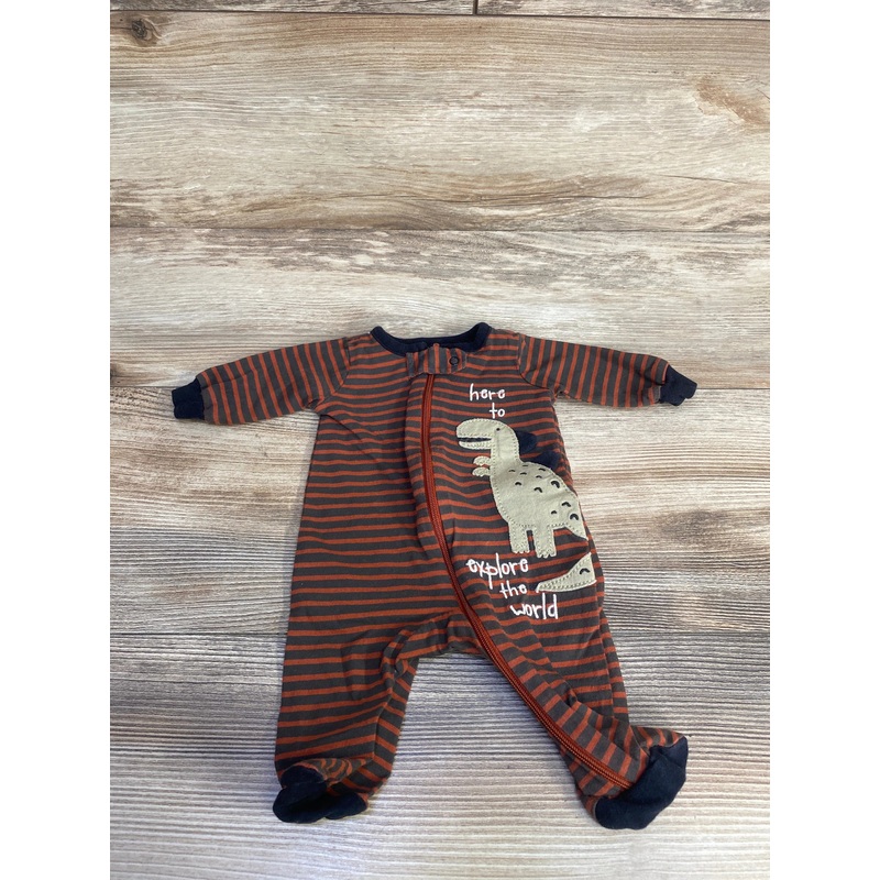 Gerber Striped Sleeper Orange sz Preemie