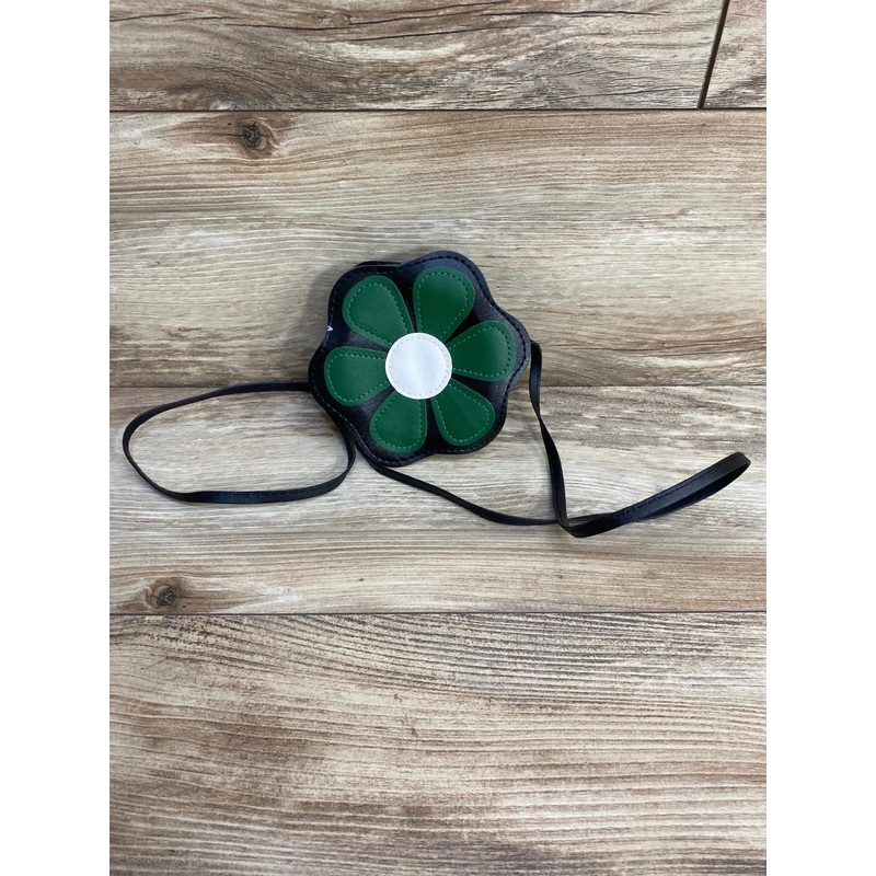 Green Flower Small Crossbody Purse