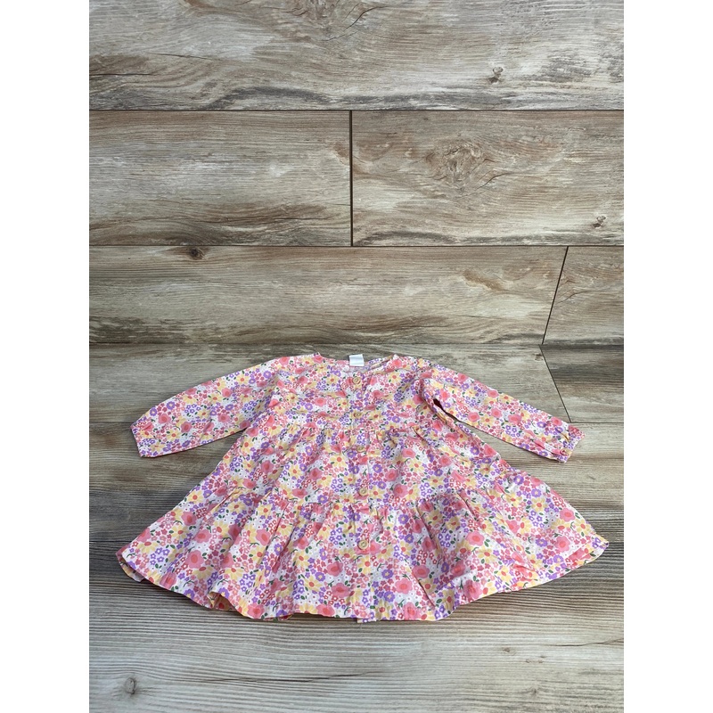 H&M Floral Button Front Dress Pink sz 9m Pink 9m