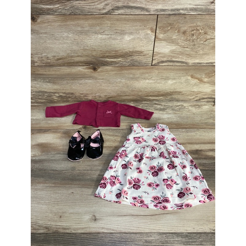 Hudson Baby 3pc Cardigan + Dress + Shoes White sz 3-6m White 3m
