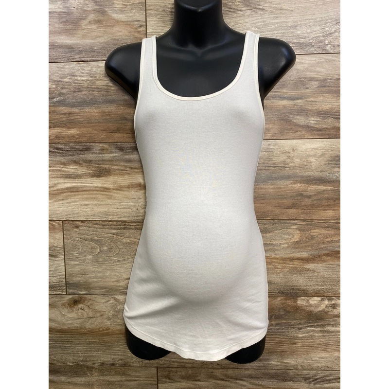 Isabel Maternity Tank Top White sz Medium White