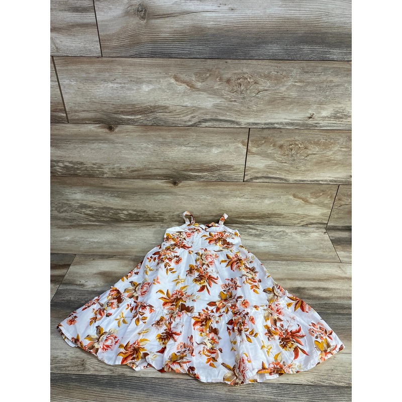 Janie and Jack Floral Maxi Dress White sz 3T