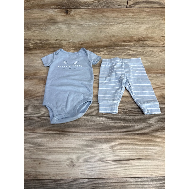 Just One You 2pc Snuggle Bunny Bodysuit & Pants Blue sz 6m