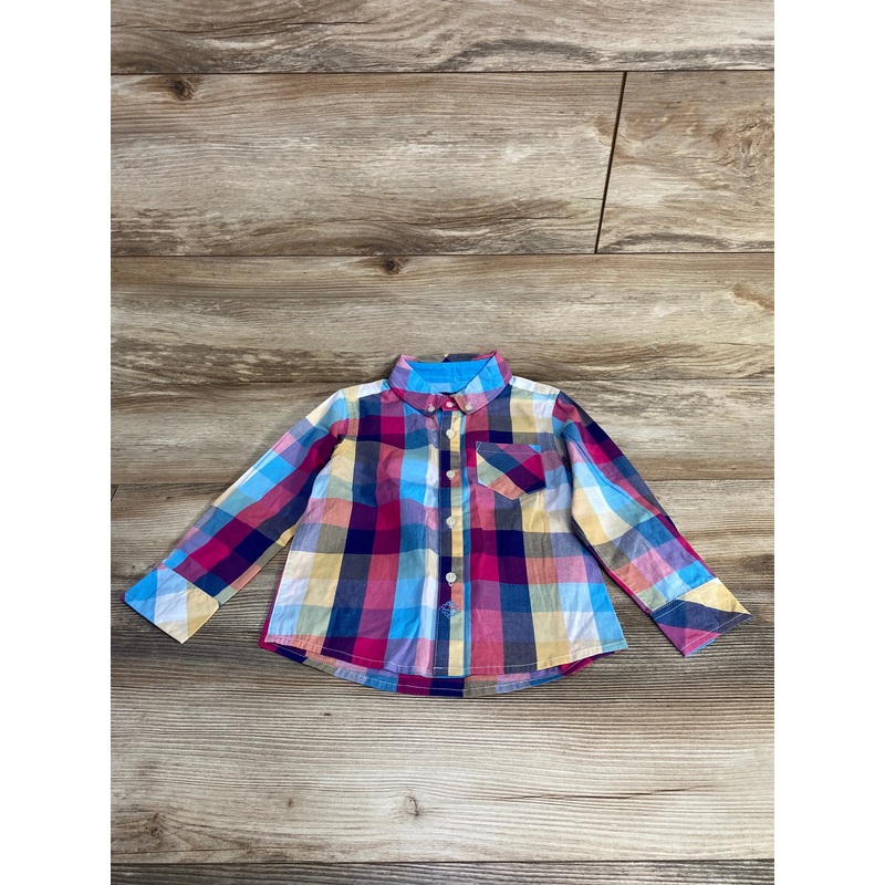 NEW Andy & Evan Plaid Button Down Shirt sz 3T Multicolor 3T