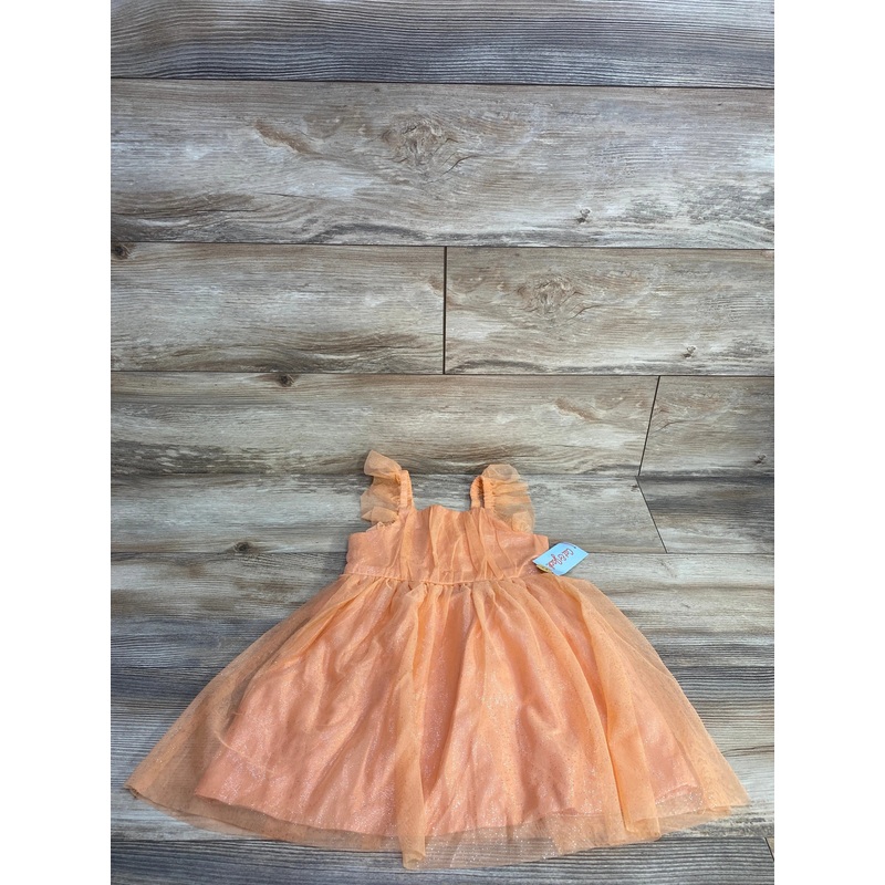 NEW Cat & Jack Glitter Tank Dress Orange sz 4T Orange 4T