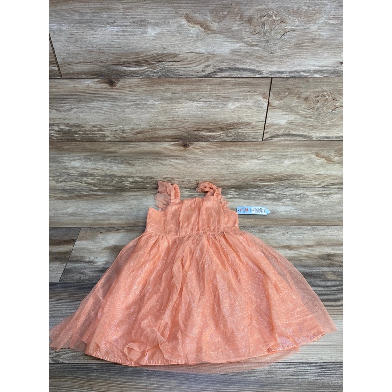 NEW Cat & Jack Glitter Tank Dress Orange sz 5T Orange 5T