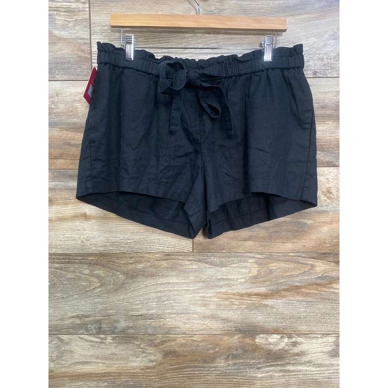 NEW Isabel Maternity Linen Underbelly Shorts Black sz XXL Black
