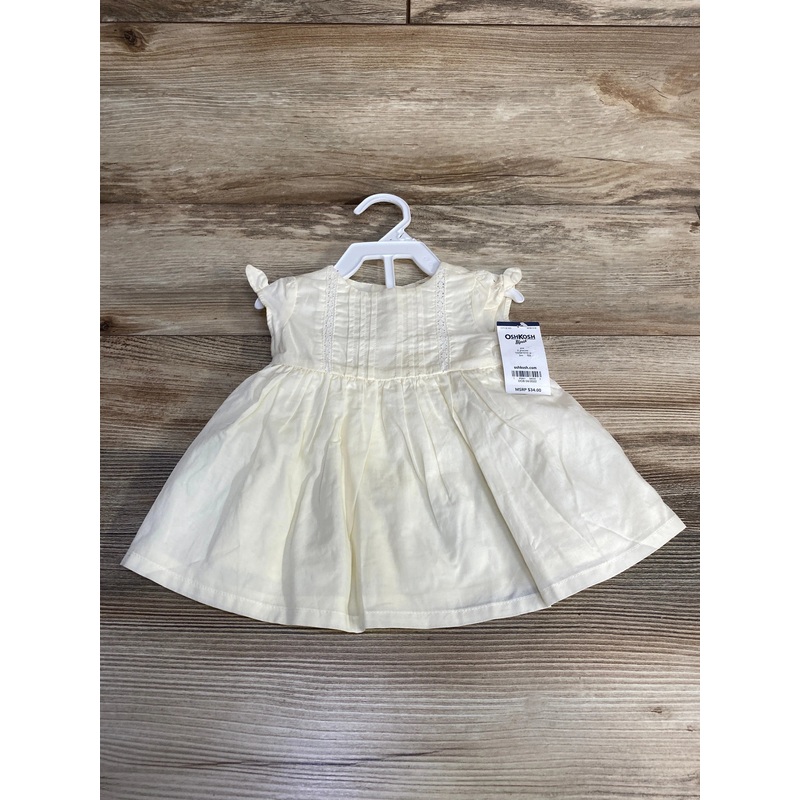 NEW Oshkosh 2pc Dress & Bloomer Cream sz 3m