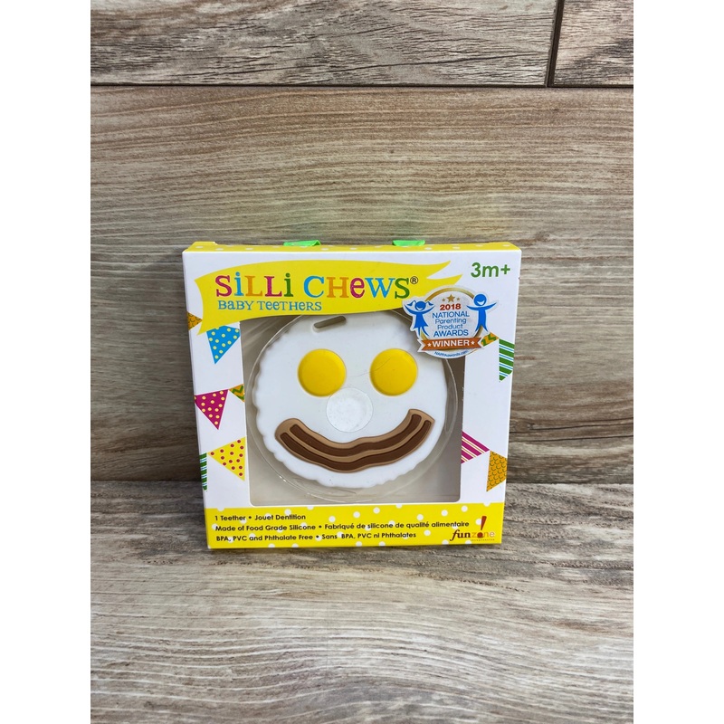 NEW Silli Chews Eggs and Bacon Teether