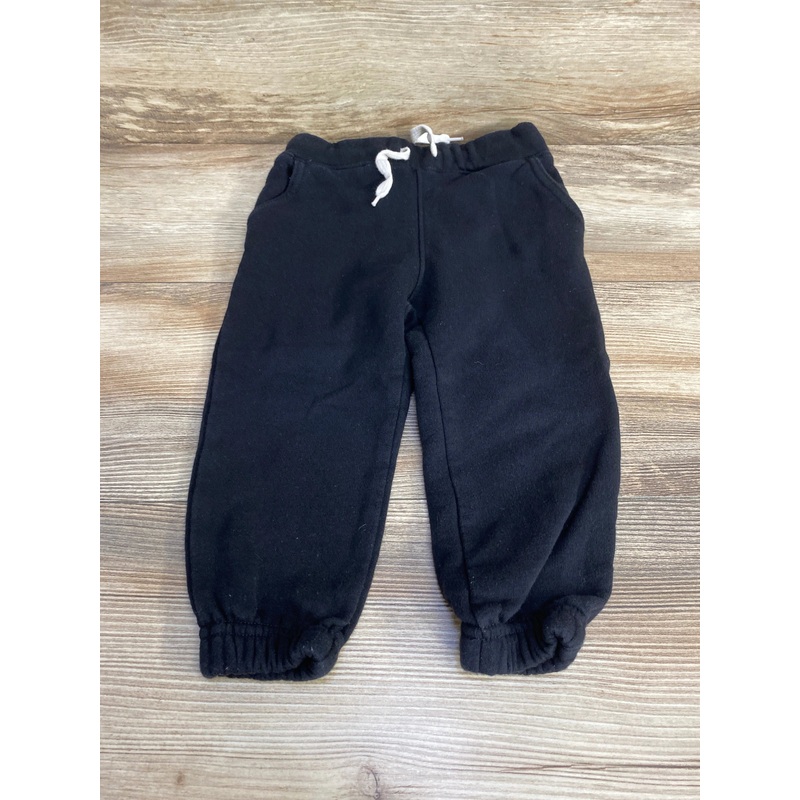 Old Navy Drawstring Jogger Sweatpants Black sz 2T