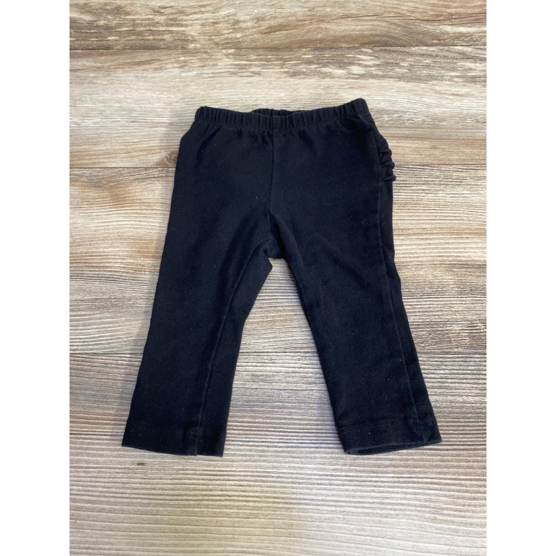 Old Navy Ruffle Leggings Black sz 6-12m Black 6m