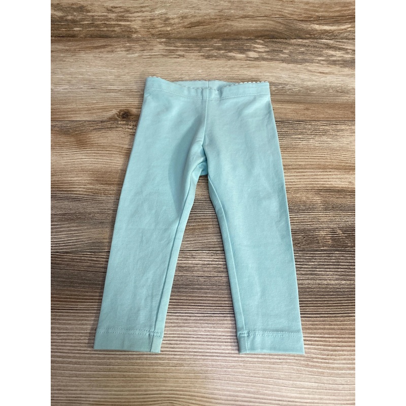 TEA Solid Leggings Mint sz 6-9m Blue 6m