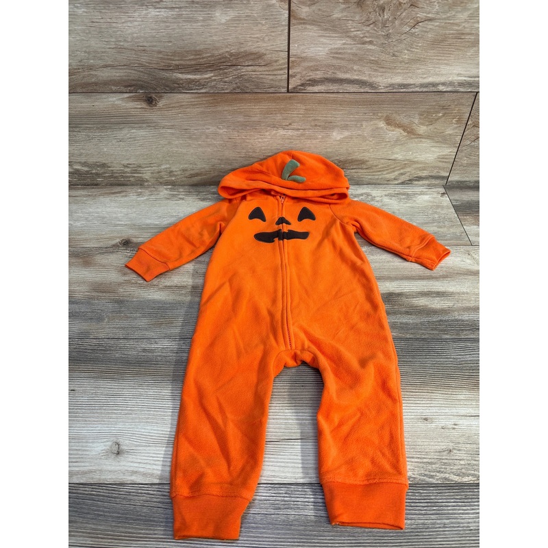 Carter’s Hooded Fleece Pumpkin Coverall Orange sz 9m Orange 9m