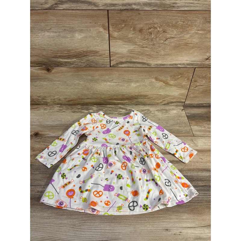 Cat & Jack Candy Print Dress White sz 18m White 18m