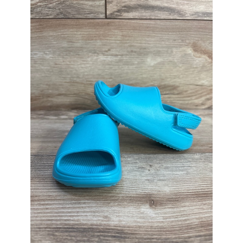 Cat & Jack Wynne Slip-On Slide Sandals Aqua sz 7c