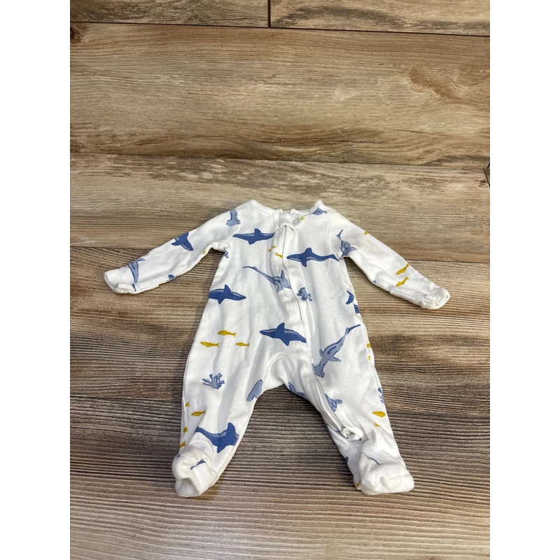 Child Of Mine Shark Sleeper White sz Preemie White Preemie