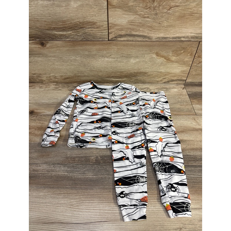 Children’s Place 2pc Mummy Print Pajama Set White sz 18-24m White 18m
