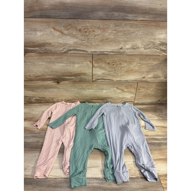 Cloud Island 3pk Modal Footless Sleepers sz 12m Multicolor 12m