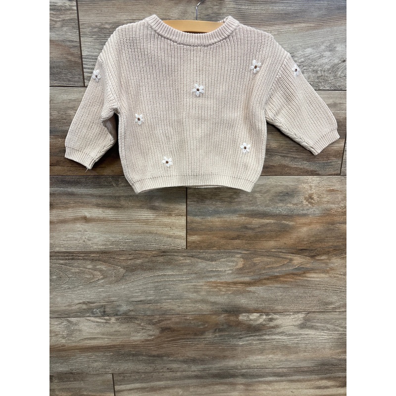 Embroidered Knit Sweater Cream sz 24m Cream 24m