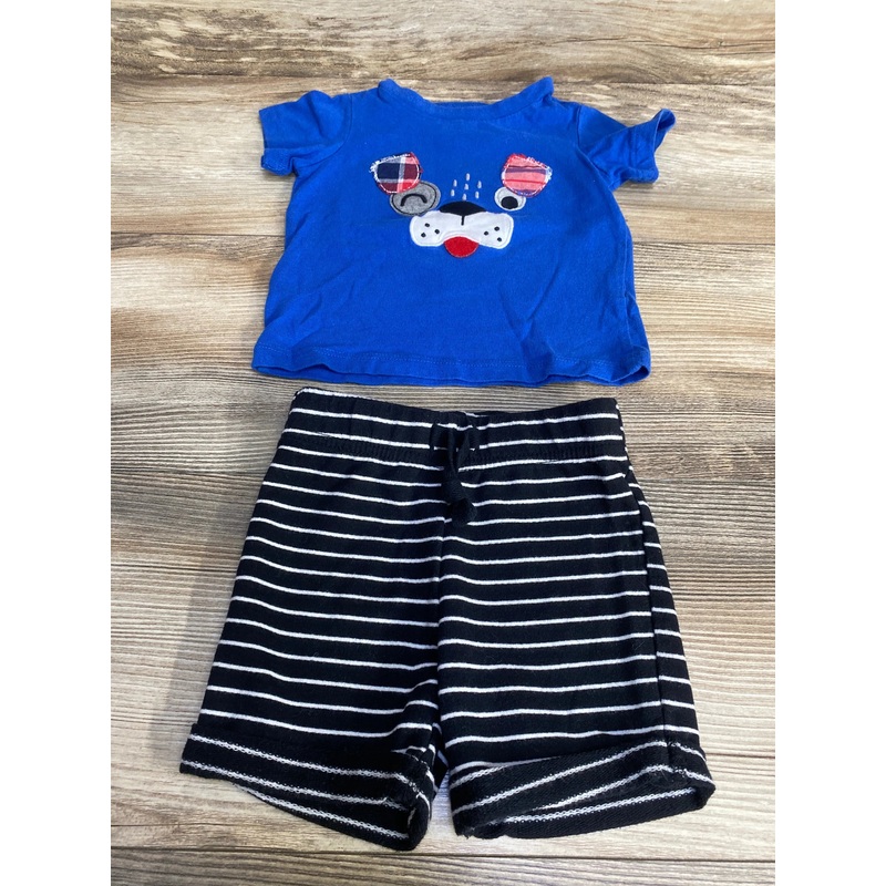 First Impressions 2pc Shirt & Shorts Blue sz 3-6m Blue 3m