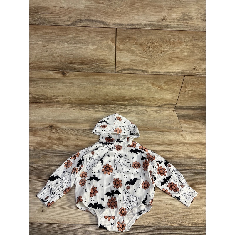 Ghost Hooded Romper White sz 3-6m White 3m