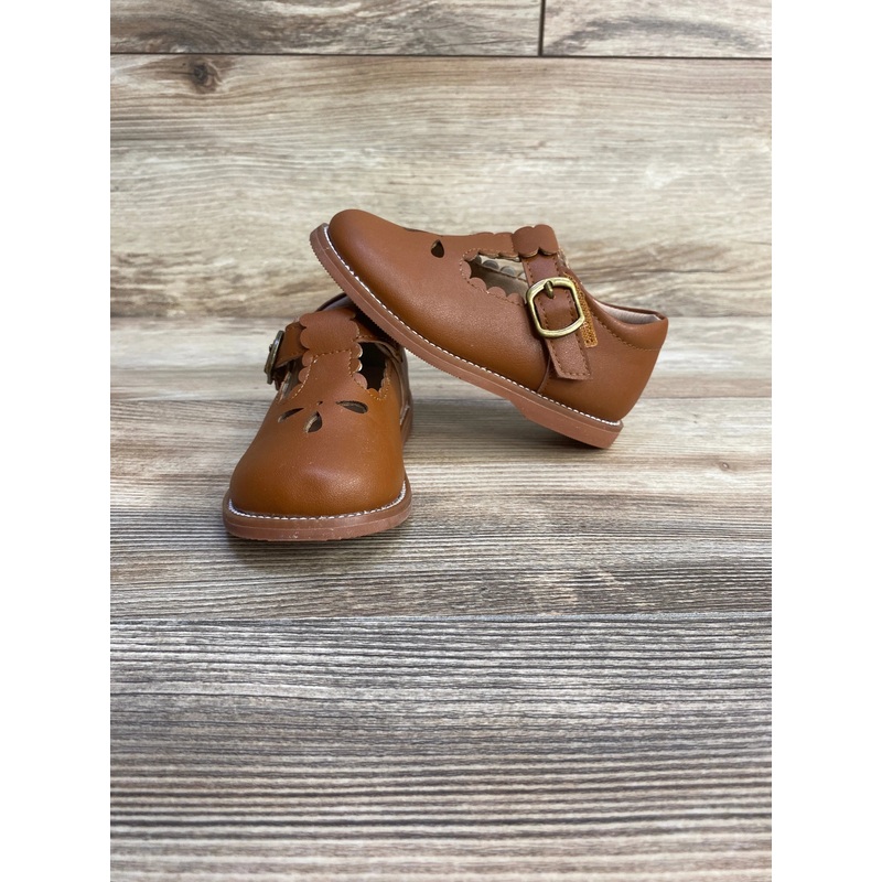 GINFIVE Mary Jane Dress Shoes Brown sz 8