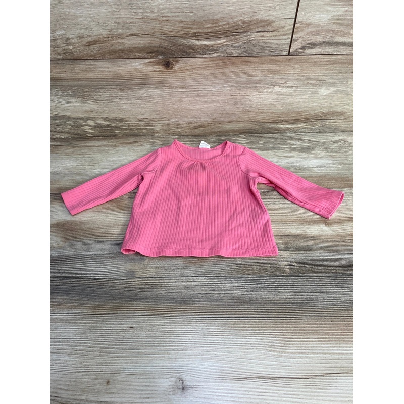 H&M Ribbed Long Sleeve Shirt Pink sz 6-9m Pink 6m