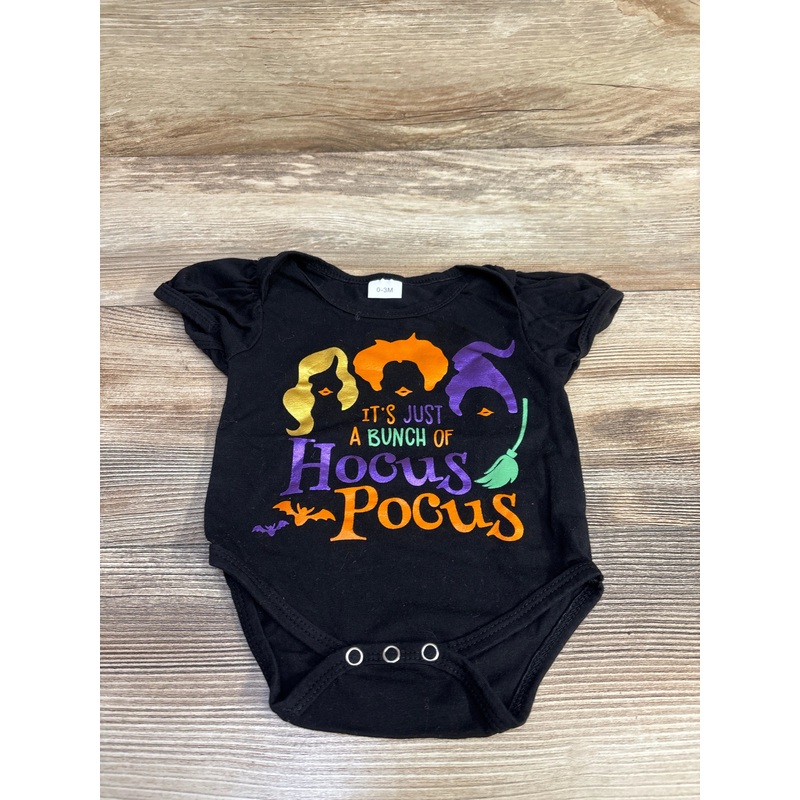Hocus Pocus Bodysuit Black sz 0-3m Black Newborn