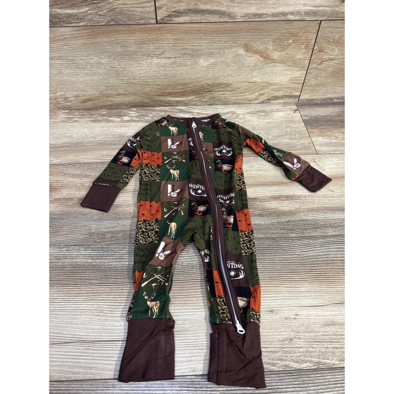 Hunting Patchwork Bamboo Sleeper Green sz 3-6m Green 3m