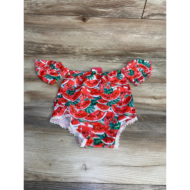 NEW 1pc Watermelon Romper Red sz 12-18m Red 12m
