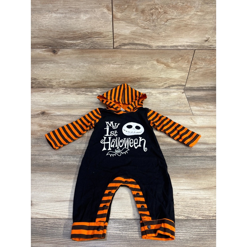 Nightmare Before Christmas My First Halloween Hooded Coverall Black sz 3-6m Black 3m