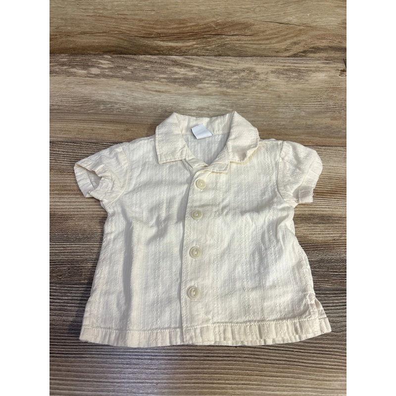 Old Navy Button Up Shirt White sz 0-3m White Newborn