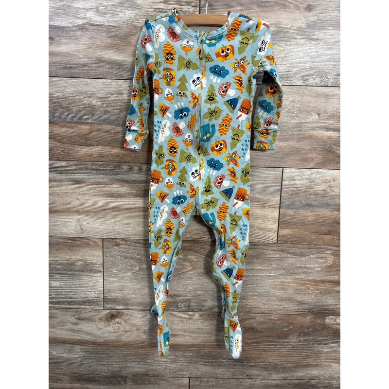 Old Navy Tree Print Sleeper Blue sz 2T Blue 2T