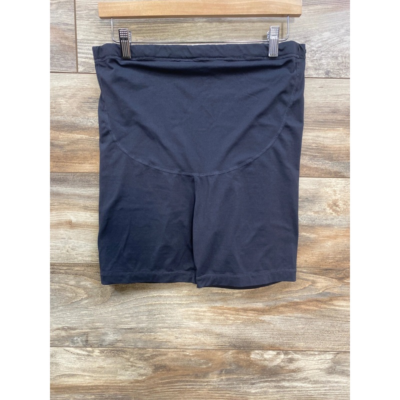 Over Belly Bike Shorts Black sz Large Black Maternity Large