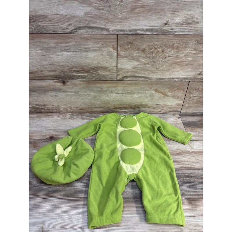 Pottery Barn 2pc Pea Costume Green sz 3-6m Green 3m