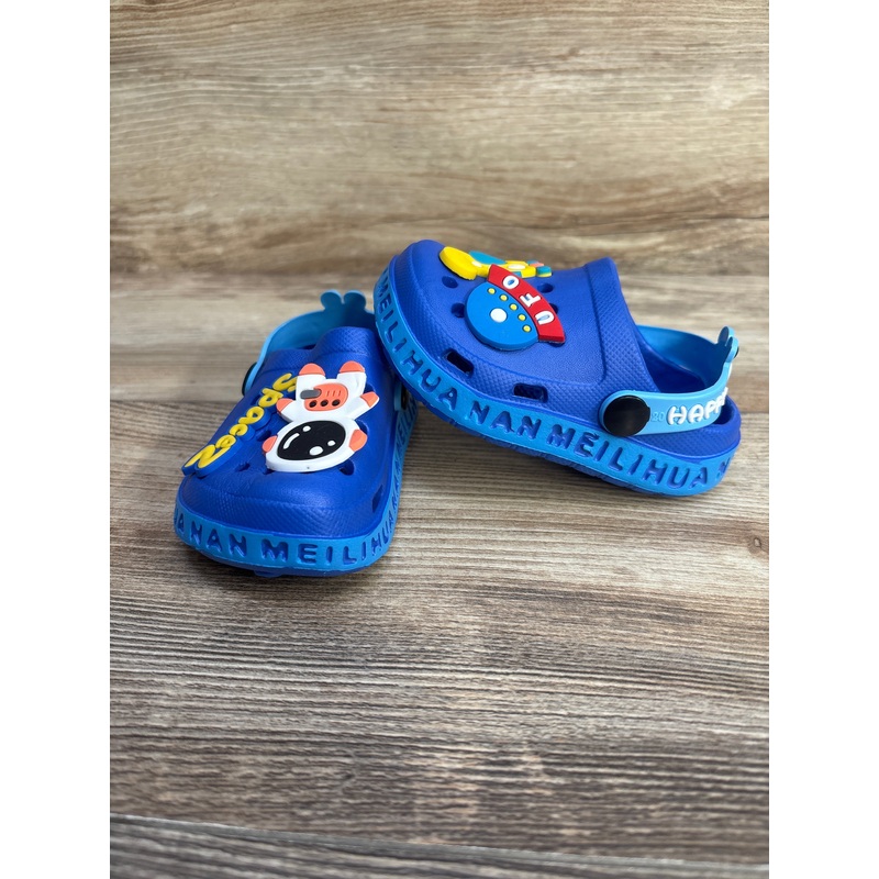 Space Clogs w Charms Blue sz 4c