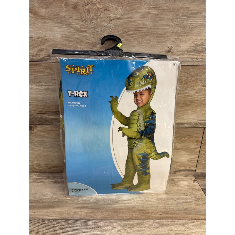 Spirit T-Rex Costume Green sz 3-4T 3T
