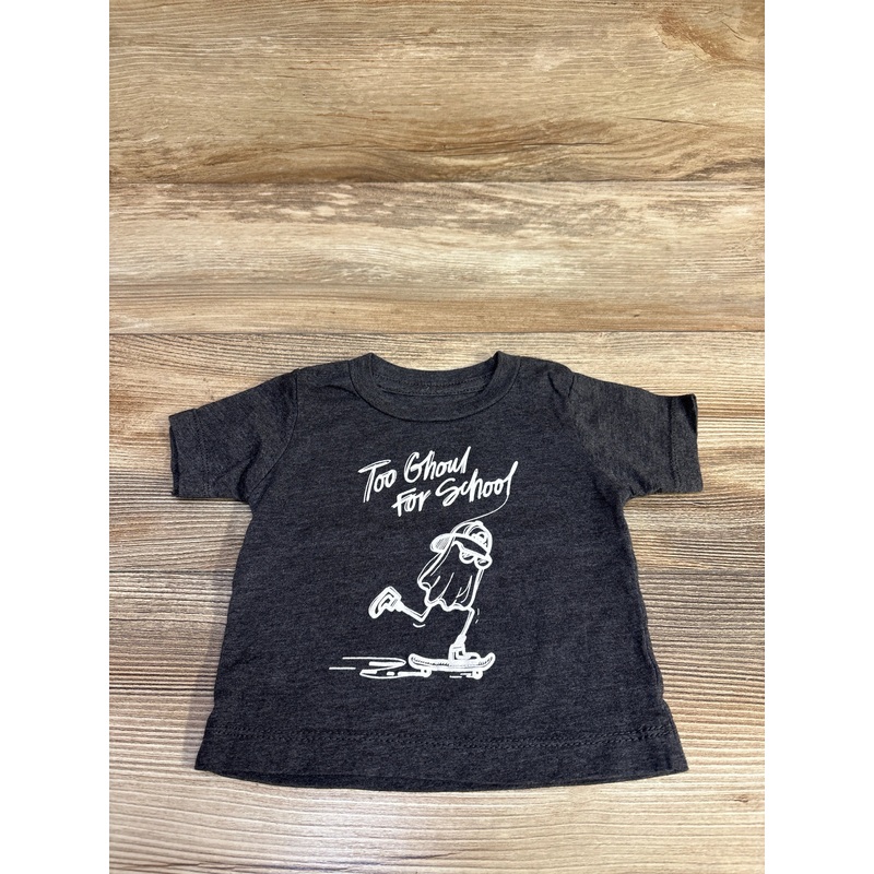 To Ghoul For School Shirt Grey sz 0-3m Grey Newborn