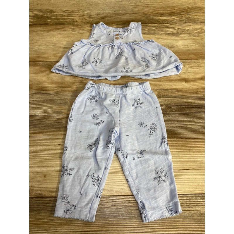 Carter’s 2pc Floral Top & Pants Blue sz 6m Blue 6m